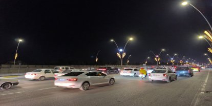 Şanlıurfa-Diyarbakır yolunda trafik yoğunluğu