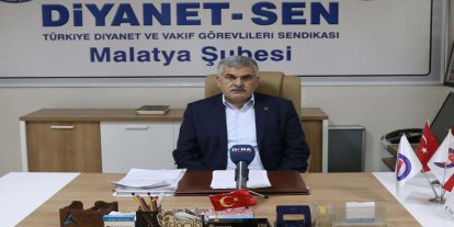 Diyanet-Sen Malatya Şube Başkanı Engin'den üç aylar ve Regaip Kandili mesajı