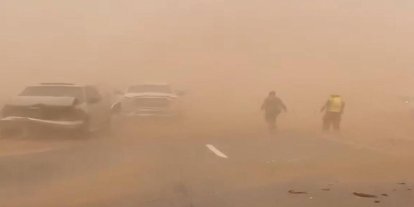 ABD'de kum fırtınası trafik kazalarına yol açtı: 2 yaralı