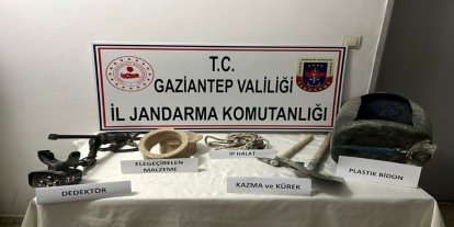 İzinsiz kazı yapan 2 kişi gözaltına alındı