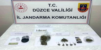 Düzce'de uyuşturucu operasyonu: 1 tutuklama