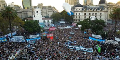 Arjantin'de hükümet karşıtı protesto