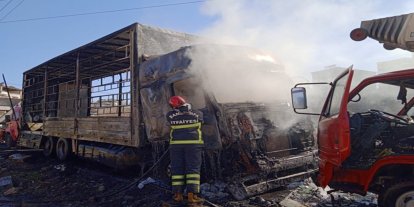 Şanlıurfa’da tır alev aldı