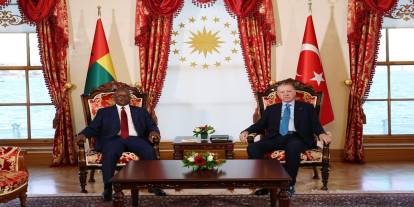 Cumhurbaşkanı Erdoğan, Gine Bissau Devlet Başkanı Embalo'yla görüştü