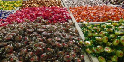 Gaziantep'te bayram şekeri tezgahlarda yerini aldı