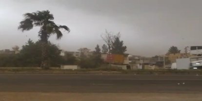 Mardin’de şiddetli fırtına etkili oldu