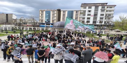 Gazze'de devam eden soykırıma karşı Patnoslular yürüyüş gerçekleştirdi