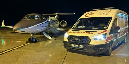 Kalp hastası bebek ambulans uçakla Ankara'ya sevk edildi