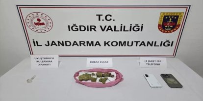 Iğdır'da uyuşturucu operasyonu: 2 gözaltı