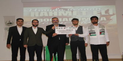 Bingöl Üniversitesi öğrencilerinden Gazze’ye 200 bin TL bağış