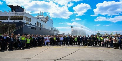 Türkiye İtalya arasında 10 bininci ro-ro gemisi yola çıktı