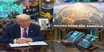 Trump, "Altın Kubbe" füze savunma sistemini duyurdu: Uzaya silah yerleştirilecek!