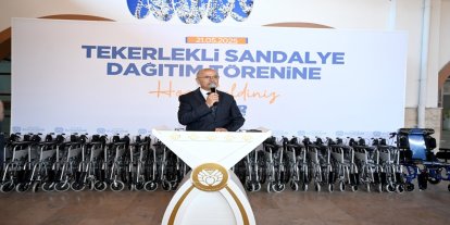 Malatya'da 200 adet tekerlekli sandalye dağıtıldı
