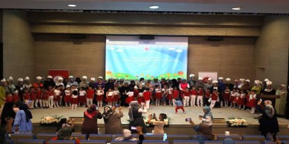 4-6 yaş Kur'an kursu öğrencileri için yılsonu etkinliği düzenlendi