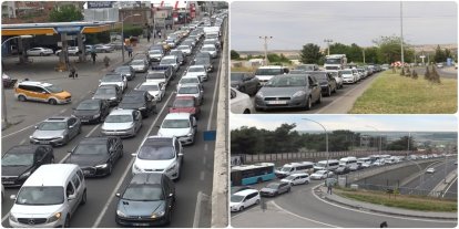 Seyrantepe trafiği adeta çileye dönüştü