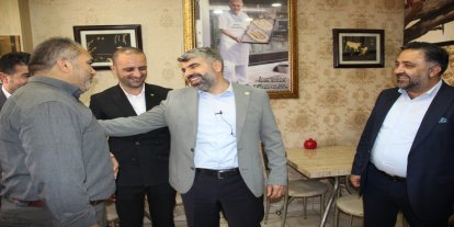 HÜDA PAR Mersin Milletvekili Faruk Dinç, Ağrı'da esnaf ziyaretlerinde bulundu
