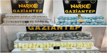 Gaziantep'te uyuşturucuyla mücadelede bin 505 kişi yakalandı