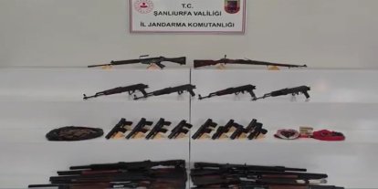 Şanlıurfa'da çok sayıda silah ve mühimmat ele geçirildi