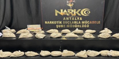Antalya'da 15 kilogram eroin ele geçirildi: 1 tutuklama