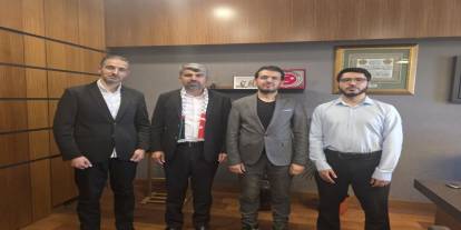 Filistin Diplomasi Merkezi’nden Milletvekili Dinç'e geçmiş olsun ziyareti