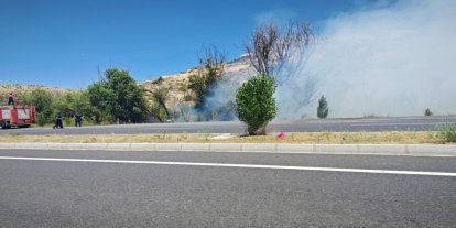 Mardin’de ormanlık alanda yangın