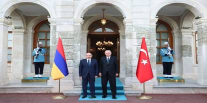 Cumhurbaşkanı Erdoğan Ermenistan Başbakanı Paşinyan'ı kabul etti