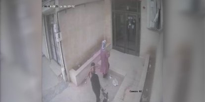 Mardin’de dilenci kılığındaki hırsızlığın kamera kayıtları ortaya çıktı