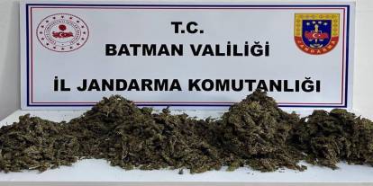 Batman'da operasyonda 4 kilo esrar ele geçirildi
