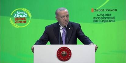 Cumhurbaşkanı Erdoğan'dan yeni "tarım kredisi" desteği