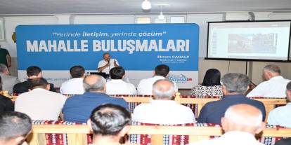 Vali Canalp, Korik Mahallesi sakinleriyle bir araya geldi