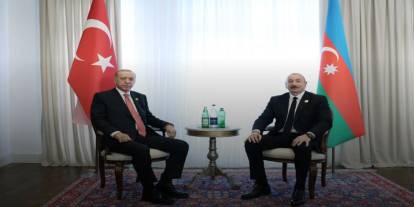 Cumhurbaşkanı Erdoğan, Azerbaycan Cumhurbaşkanı Aliyev ile görüştü