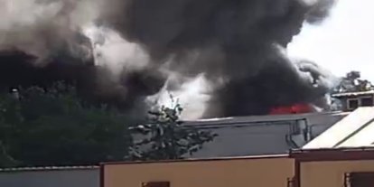Gaziantep'te fabrika yangını