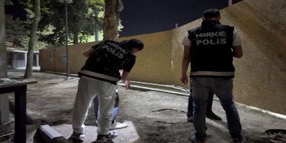 Adıyaman'da metruk bina ve ara sokaklarda uyuşturucu denetimi