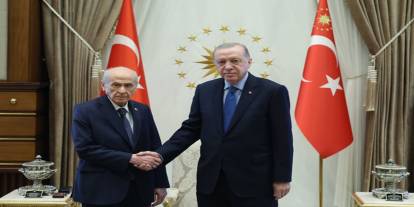 Cumhurbaşkanı Erdoğan, MHP Genel Başkanı Bahçeli’yi kabul etti