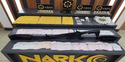 Uşak'ta uyuşturucu operasyonu: 6 gözaltı