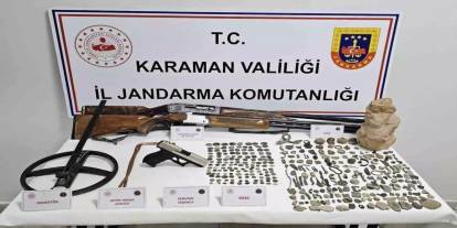 Karaman'da tarihi eser operasyonu: 5 tutuklama