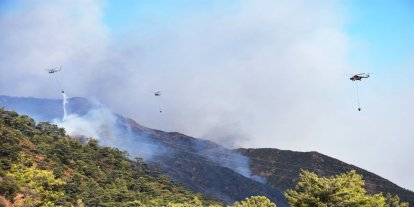 Konya'daki orman yangını Isparta sınırına dayandı