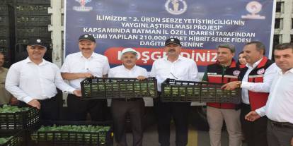 Batman'da sebzeye 40 milyon TL'lik kış desteği