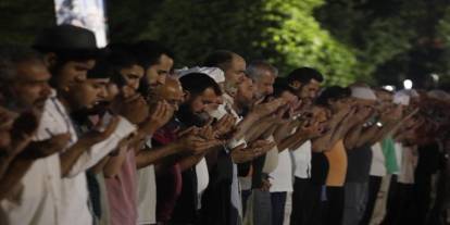 Saraçhane'de eller Gazze için semaya kalktı