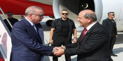 Cumhurbaşkanı Erdoğan KKTC'de