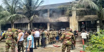 Bangladeş'te askeri uçak okula düştü: Ölü ve yaralılar var