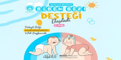Malatya'da ailelere bebek bezi yardımı