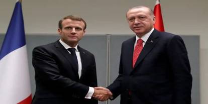Cumhurbaşkanı Erdoğan, Macron'la görüştü