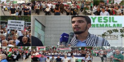 Malatya'da "Gazze için ses ver" etkinliğinde binlerce kişi bir araya geldi