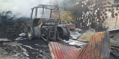 Elazığ 'da traktör yangını: Maddi hasar meydana geldi