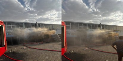 Diyarbakır’da metal boyama atölyesinde yangın
