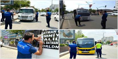 Batman'da 58 minibüse denetim: 53'üne ceza