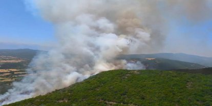 Bursa Harmancık’taki orman yangını yeniden alevlendi