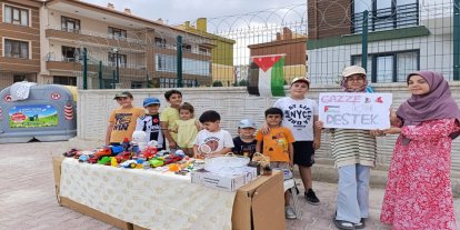 Konyalı miniklerden Gazze'ye anlamlı destek