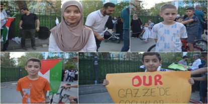 Siirtli çocuklardan vicdanlara çağrı: Gazze'de artık çocuklar ölmesin